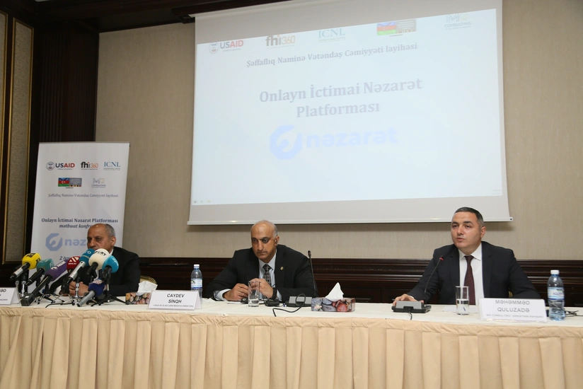 Onlayn İctimai Nəzarət Platformasının təqdimatı keçirilib