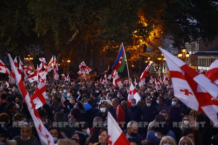 В Тбилиси завершился митинг сторонников Саакашвили