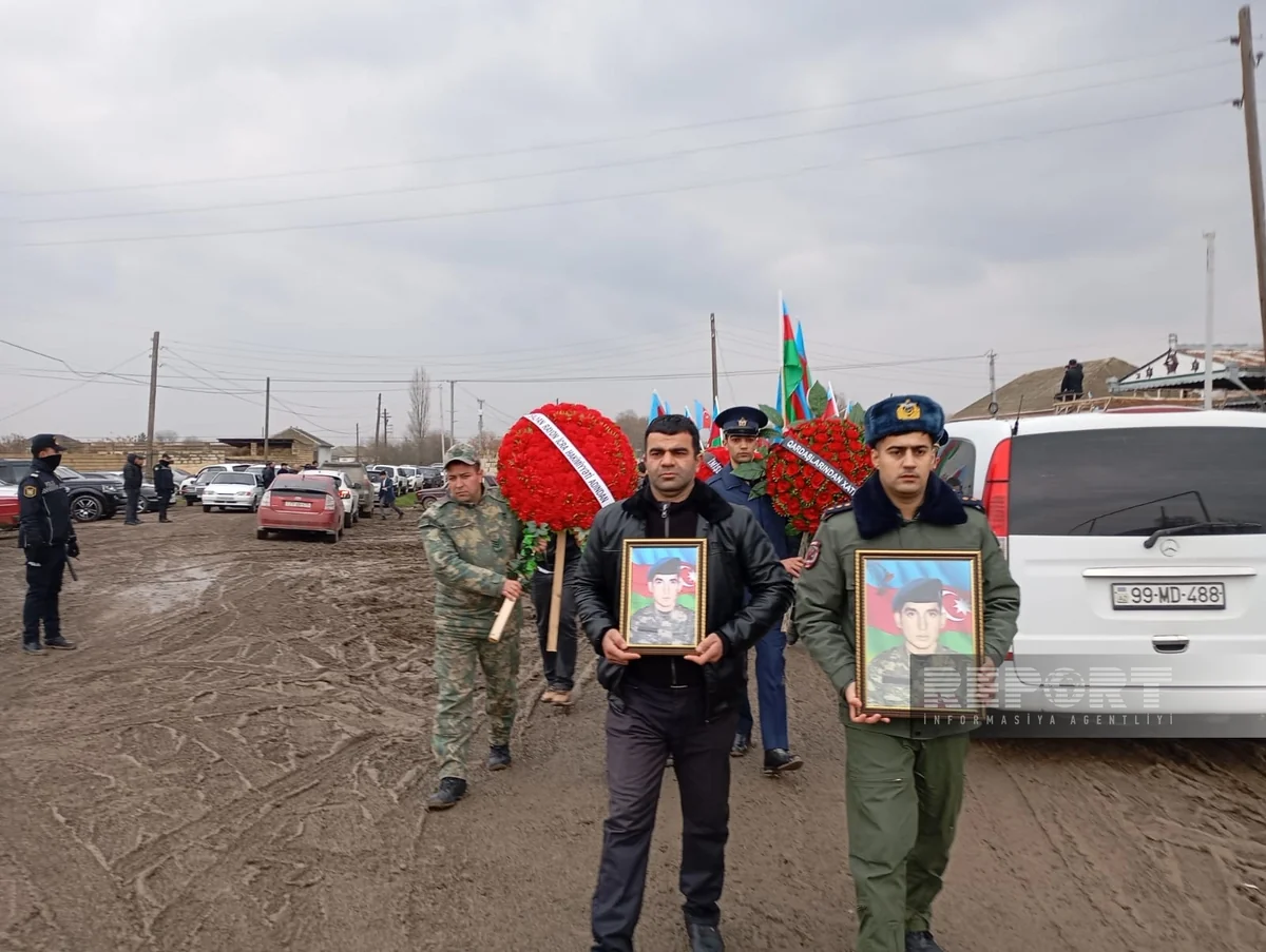 Salyanda Birinci Qarabağ müharibəsinin şəhidi Elşən Tağıyev dəfn edilib - YENİLƏNİB