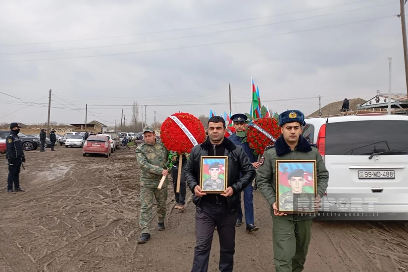 В Сальяне простились с шехидом Первой Карабахской войны Эльшаном Тагиевым