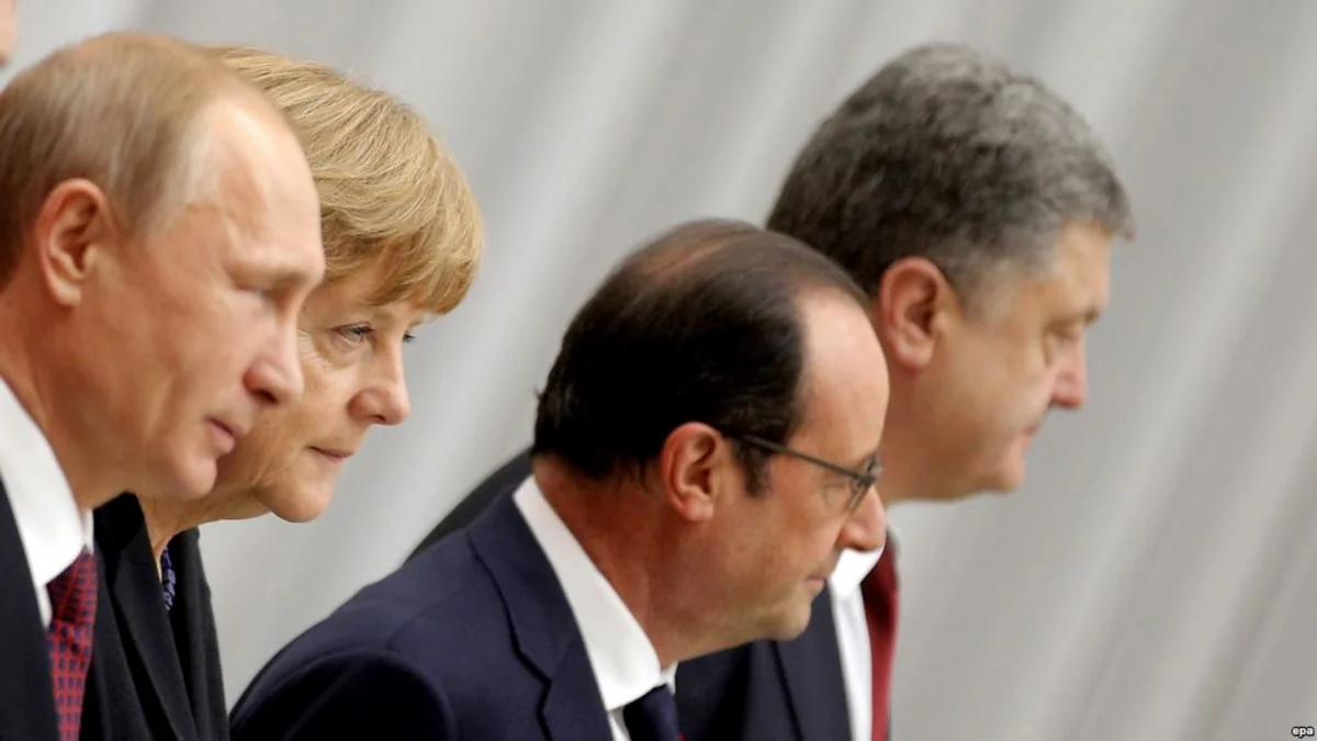 Poroşenko, Putin, Olland və Merkel Ukraynanın şərqindəki vəziyyəti müzakirə edib