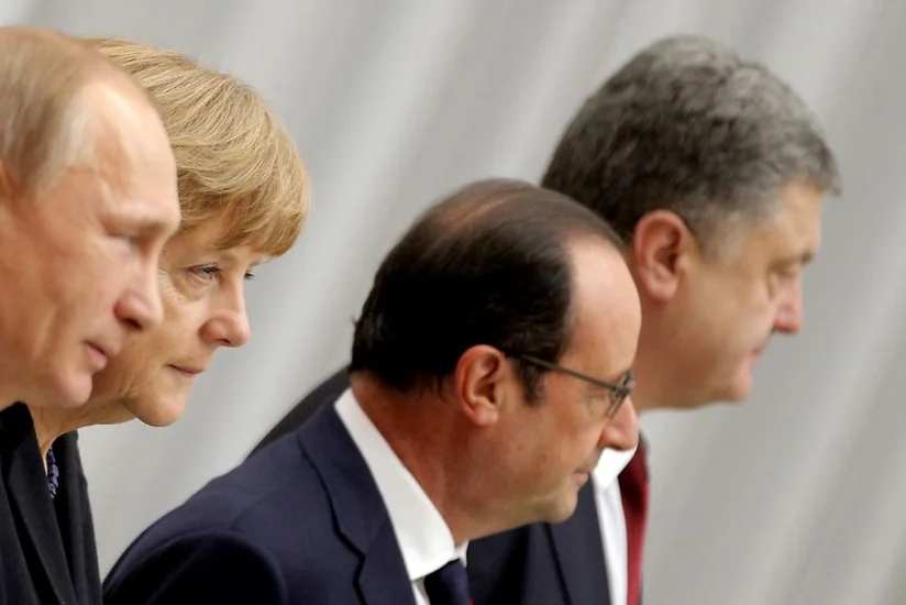 Poroşenko, Putin, Olland və Merkel Ukraynanın şərqindəki vəziyyəti müzakirə edib