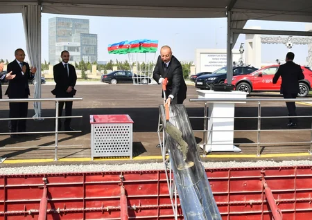 Prezident Sumqayıt Kimya Sənaye Parkında açılış və təməlqoyma mərasimlərində iştirak edib