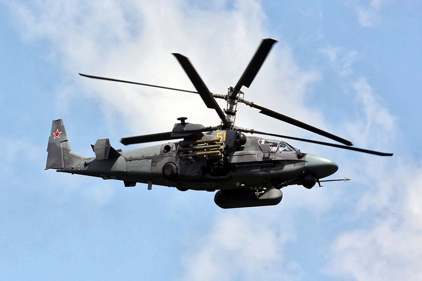 Russian Ka-52 helicopter shot down in Ukraine