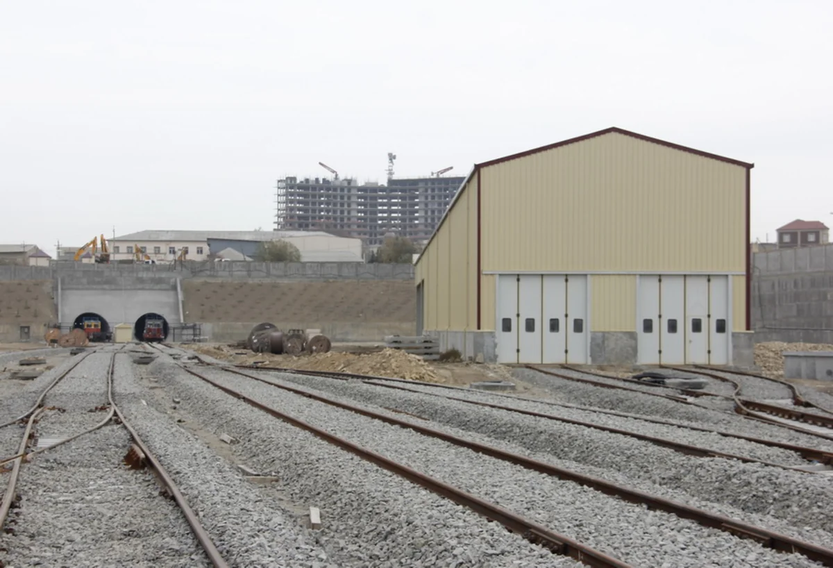 Metronun yeni deposunun inşasının birinci mərhələsi yekunlaşır