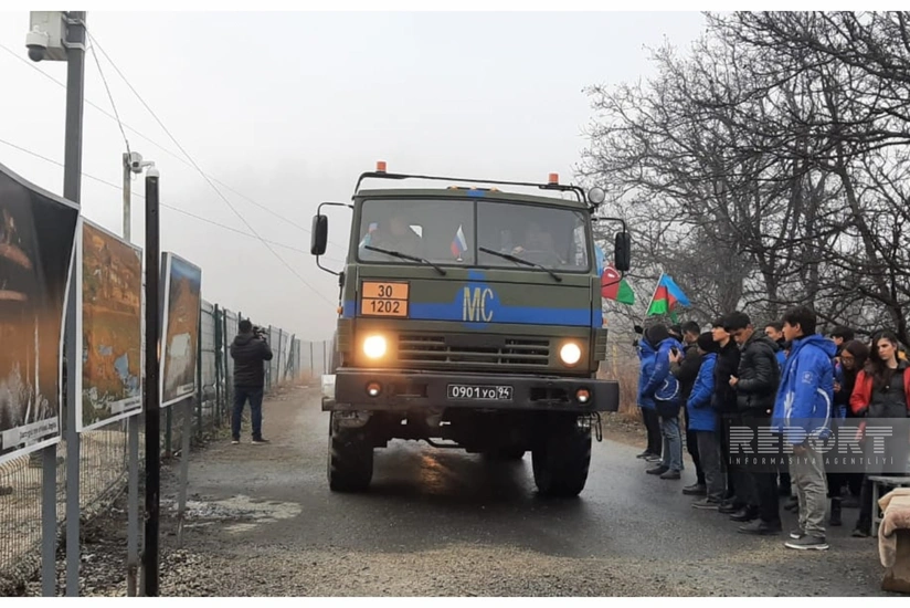 По дороге Ханкенди-Лачын беспрепятственно проехали 79 автомобилей миротворцев