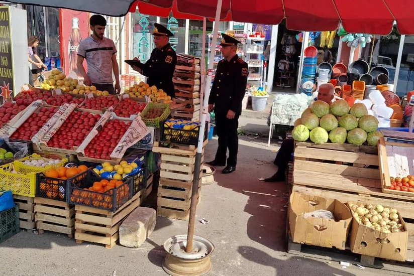 Balakəndə piyada səkilərində ticarətlə məşğul olanlar cərimələnib