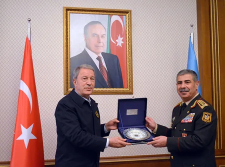 Turkish National Defense Minister arrives in Azerbaijan