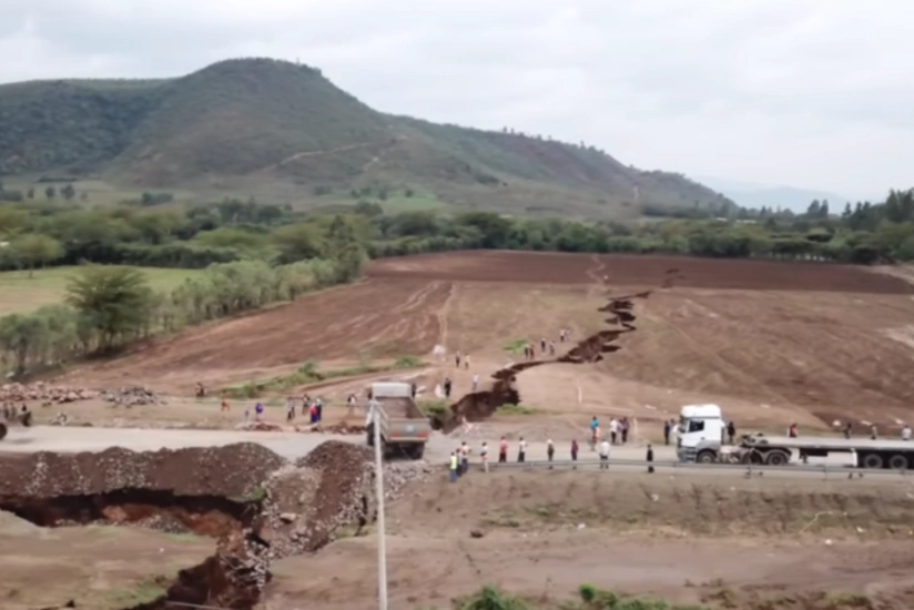 Огромный разлом в Кении расколет Африку надвое - ВИДЕО