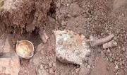 Laçında insan skeletinin qalıqları tapılıb