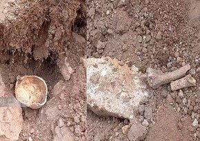 Laçında insan skeletinin qalıqları tapılıb