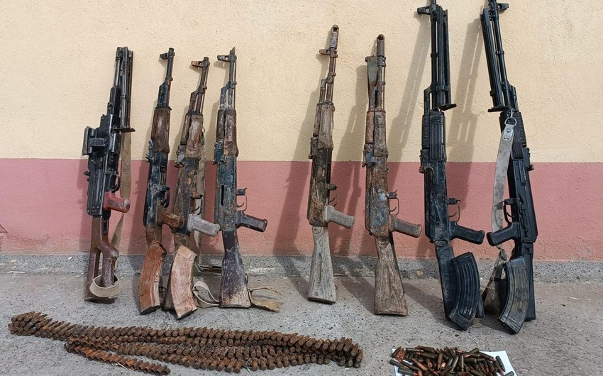 5 assault rifles and 8 grenades found in Khankandi 