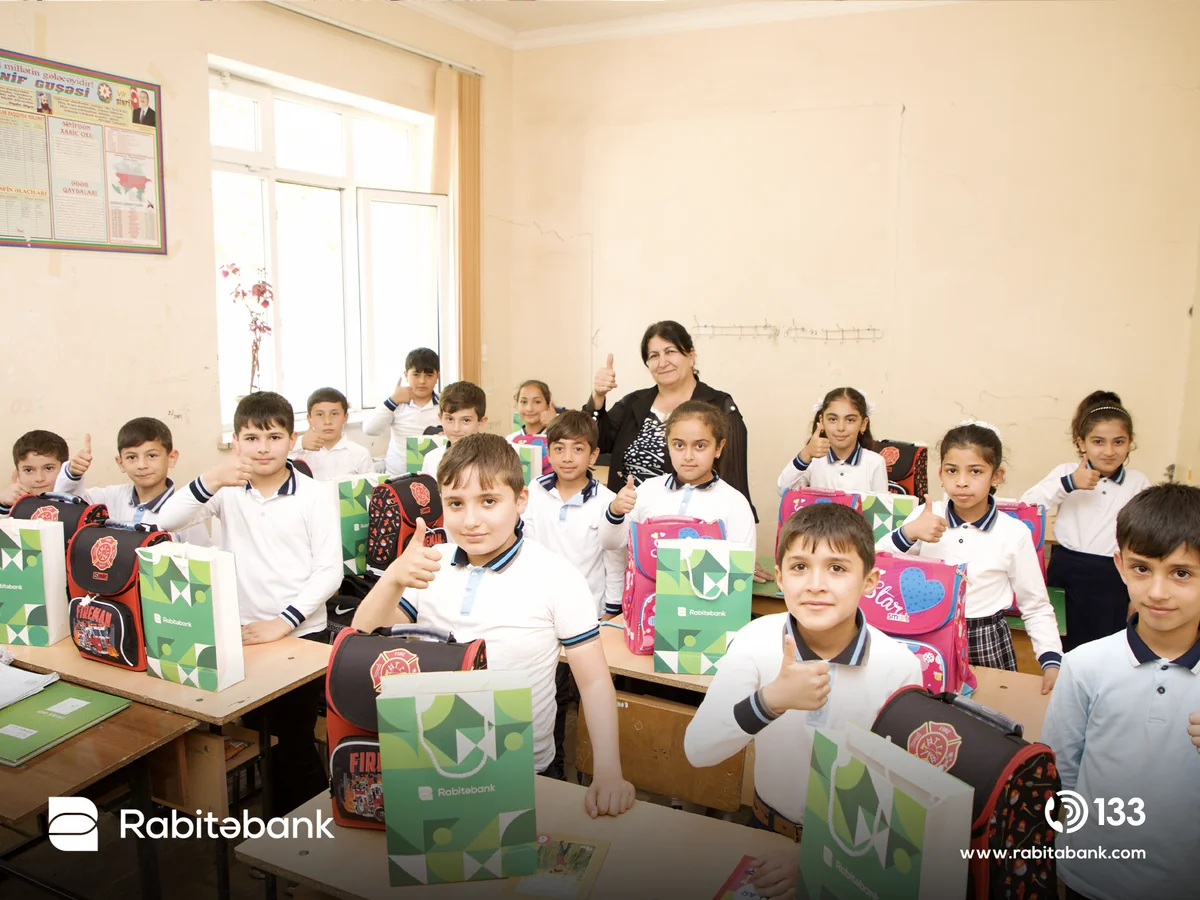 Rabitəbankdan Ümumdünya Kitab Günündə Ağdam kənd məktəbinə dəstək