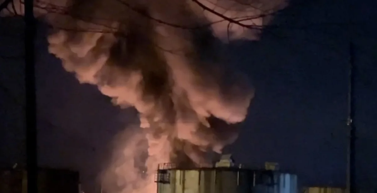 Oil depot in Luhansk hit by drones