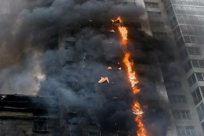 Bakıda binada yanğın zamanı 1 nəfər azyaşlı tüstüdən zəhərlənib