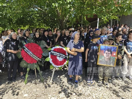 Şəkidə Birinci Qarabağ müharibəsinin şəhidi Səbuhi Süleymanov dəfn edilib - YENİLƏNİB