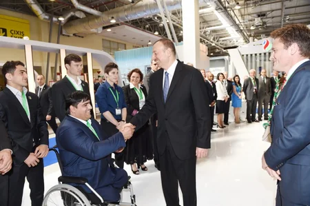 ​Prezident İlham Əliyev Bakıda XXII Beynəlxalq “Xəzər Neft və Qaz 2015” sərgisinin açılışında iştirak edib