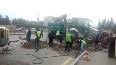 На проспекте Гейдара Алиева ограничено движение транспорта