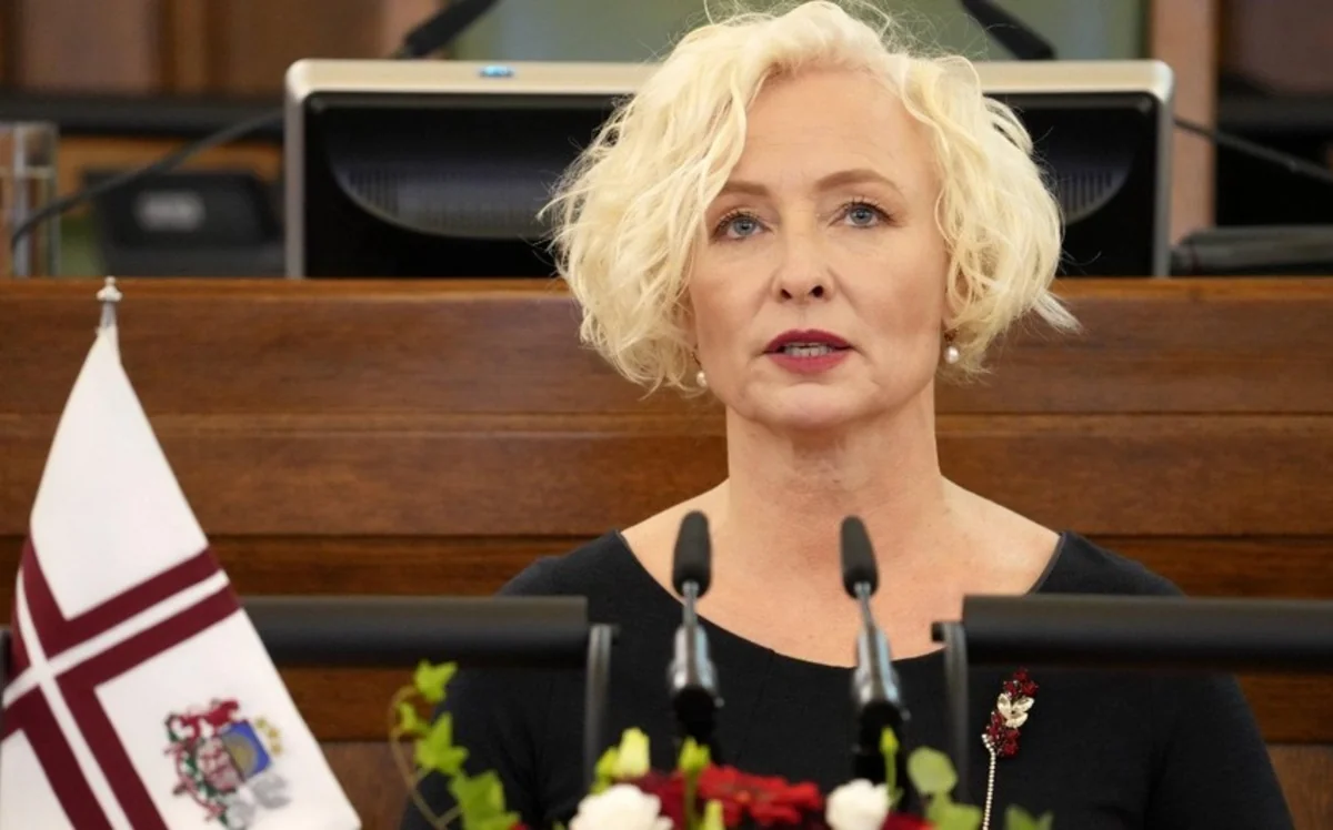 Latvian parliament speaker arrives in Ukraine