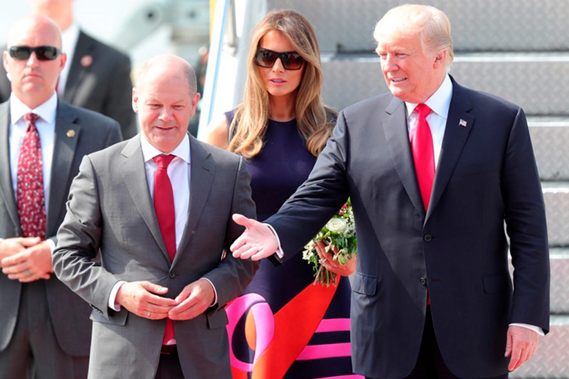 DPA: Şolts Bundestaqa seçkilərdən əvvəl Trampla görüşmək niyyətindədir