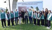 Leyla Əliyeva və Arzu Əliyeva Sumqayıtda ağacəkmə aksiyasında iştirak ediblər