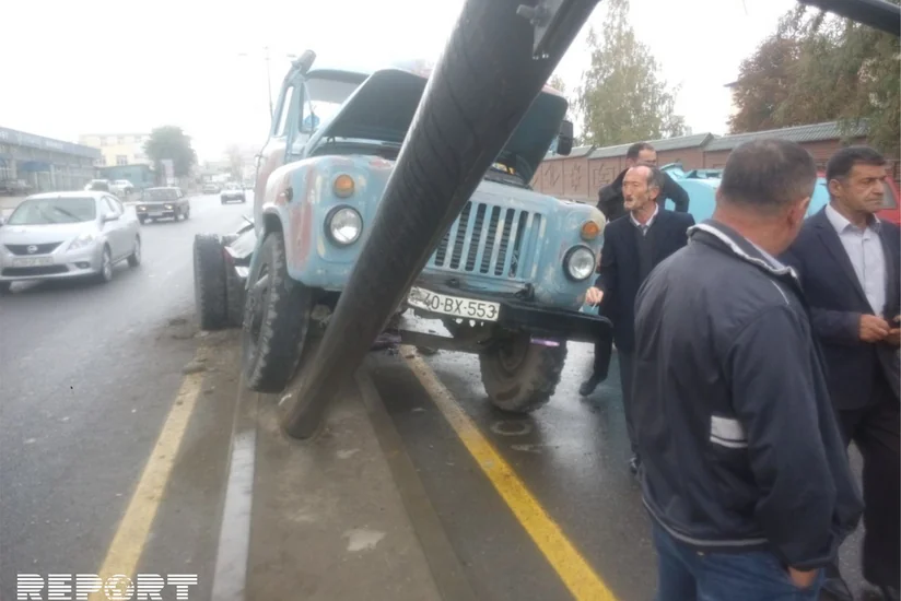 В Губе водитель водовоза совершил ДТП - ФОТО