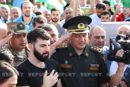 Şəhid Səbuhi Əhmədov İkinci Fəxri xiyabanda dəfn edilib - YENİLƏNİB