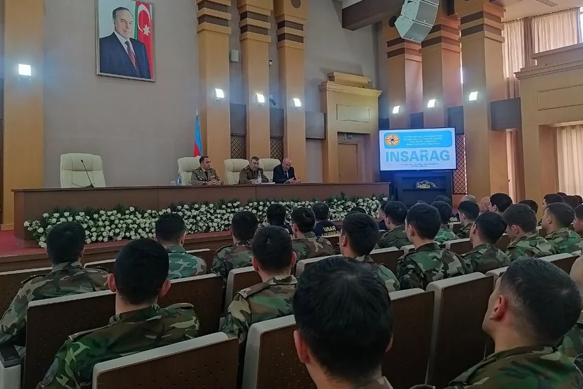 FHN-in beynəlxalq humanitar əməliyyatlarda fəaliyyəti mövzusunda tədbir keçirilib