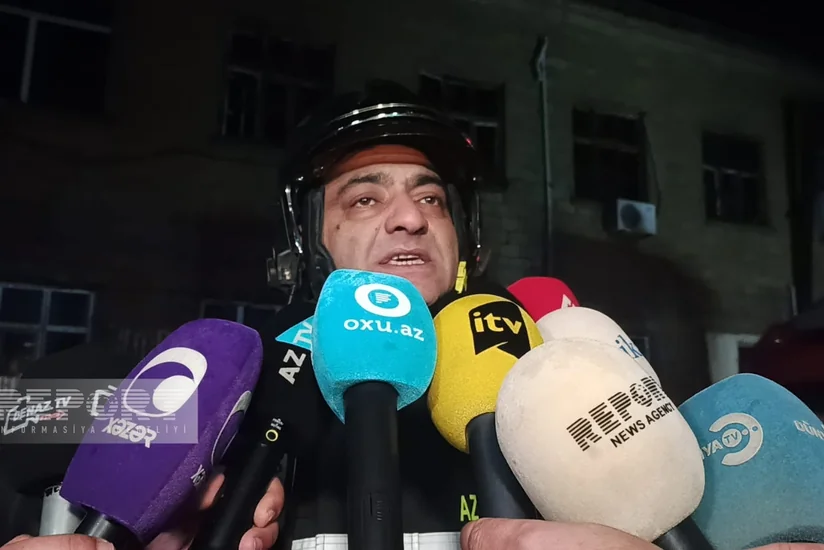 Mirfuad Mahmudov: Sumqayıtda yanğının baş verdiyi binada soyutma işləri davam etdirilir