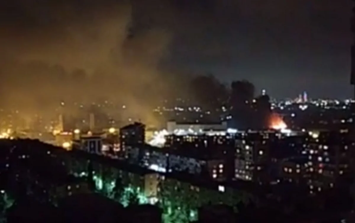Explosion hits a plant in Baku - PHOTO