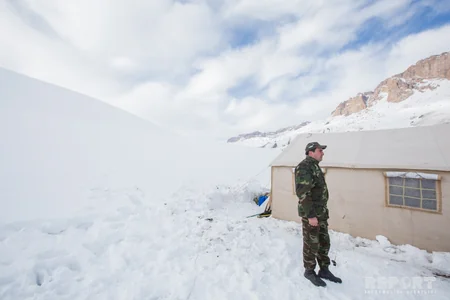 Alpinistlərin itkin düşdüyü dağlardan - FOTOREPORTAJ
