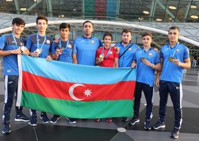 Азербайджанские дзюдоисты вернулись из Риги с золотом