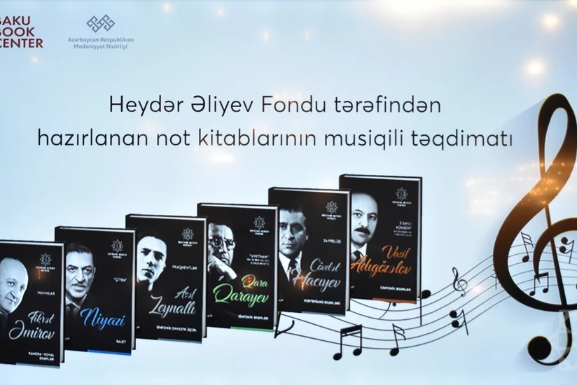 Heydər Əliyev Fondu tərəfindən hazırlanan Azərbaycan bəstəkarlarının əsərlərindən ibarət not kitablarının təqdimatı olub