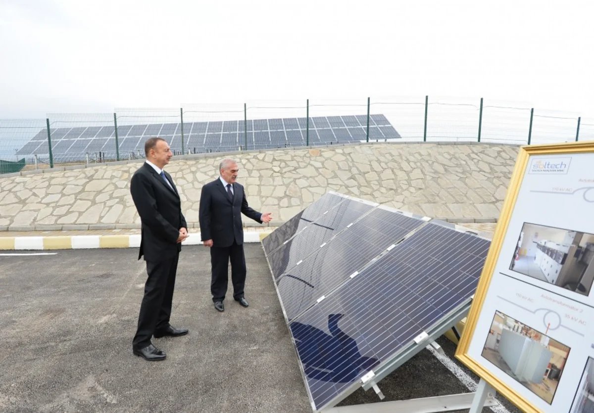 Naxçıvanda Günəş Elektrik Stansiyasının açılışı olub