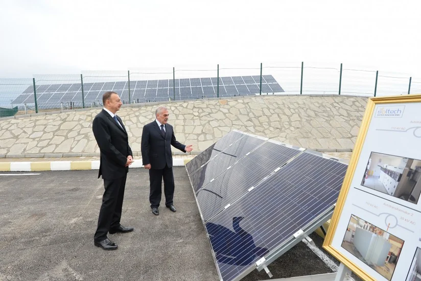 Naxçıvanda Günəş Elektrik Stansiyasının açılışı olub