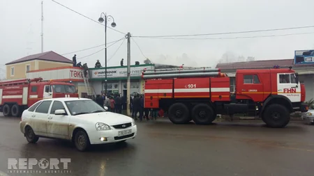 Lənkəran şəhərində mağaza yanıb - FOTO - VİDEO