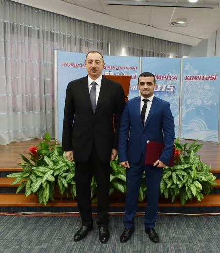 ​Prezident İlham Əliyev 2015-ci ilin idman yekunlarına həsr olunan mərasimdə iştirak edib