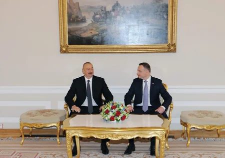 Azerbaijani and Polish presidents had one-on-one meeting