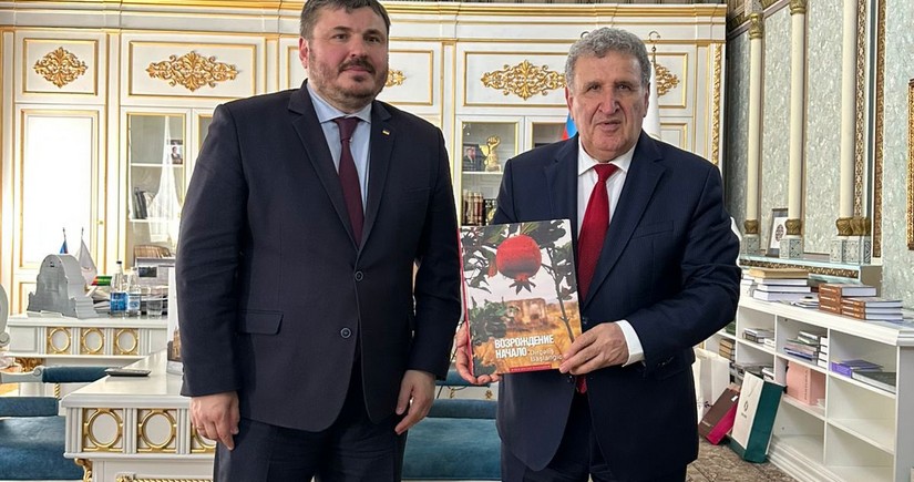 Ukrainian ambassador, ANAS President discuss co-op in education