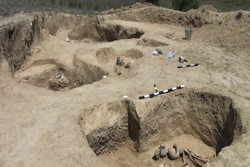 Human skeletons from 9th century BC found in Azerbaijan's Goranboy