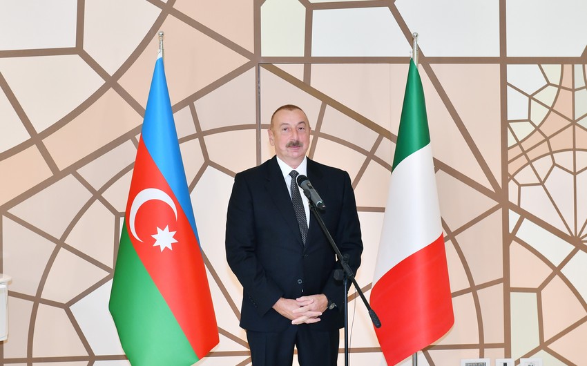 İlham Əliyev: İtaliya ilə Azərbaycan arasında çox güclü siyasi-iqtisadi əlaqələr mövcuddur - VİDEO