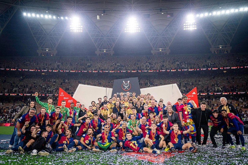 Barselona tarixində 100-cü kubokunu qazanıb