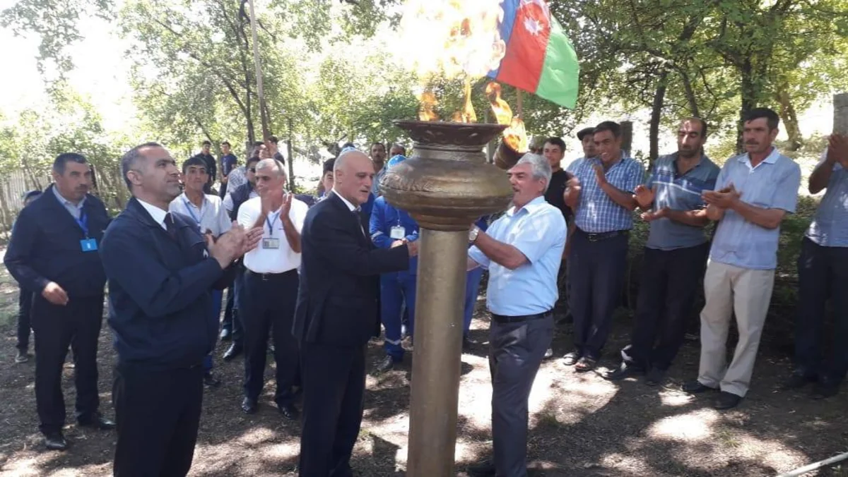 Ağsunun beş kəndinə ilk dəfə qaz verilib