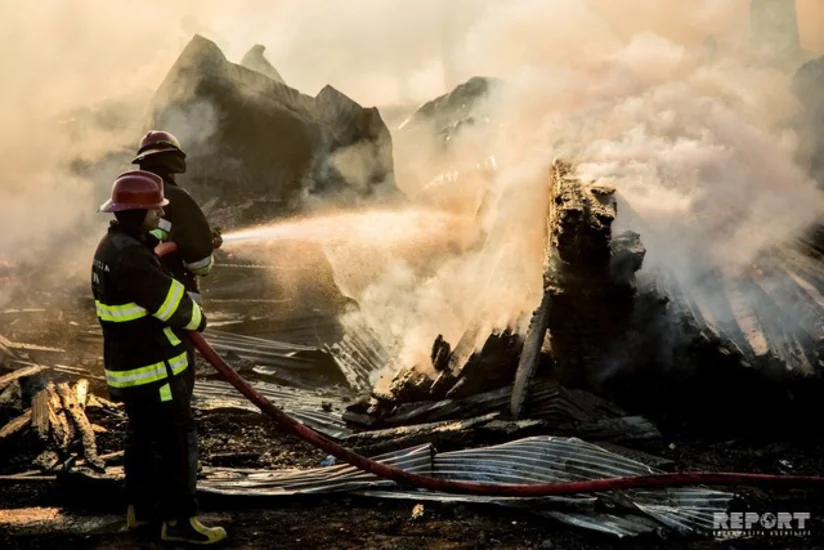 Rusiyada İES-də yanğın baş verib
