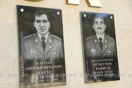 Abşeronda şəhid tankçıların xatirəsi əbədiləşdirilib