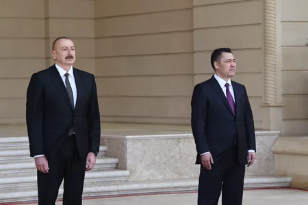 Official welcoming ceremony for President of Kyrgyzstan held in Azerbaijan