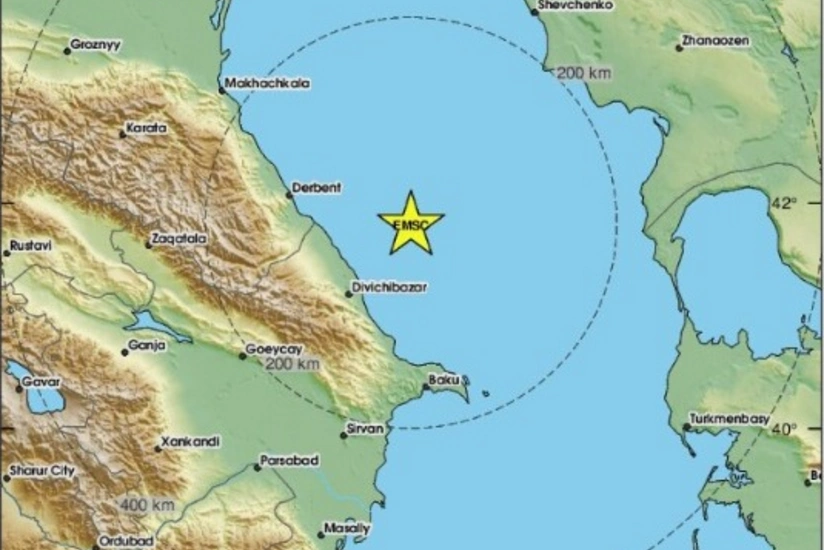 Xəzər dənizində 5,5 maqnitudada zəlzələ olub - YENİLƏNİB