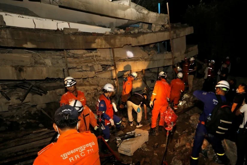 Kambocada binanın çökməsi nəticəsində 40-a yaxın şəxs ölüb