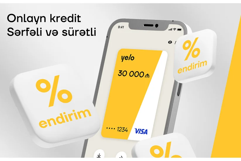 “Yelo Bank”da onlayn kredit - sərfəli və sürətli!