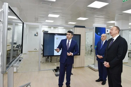 Prezident İlham Əliyev 1 saylı “ASAN Kommunal” Mərkəzinin açılışında iştirak edib